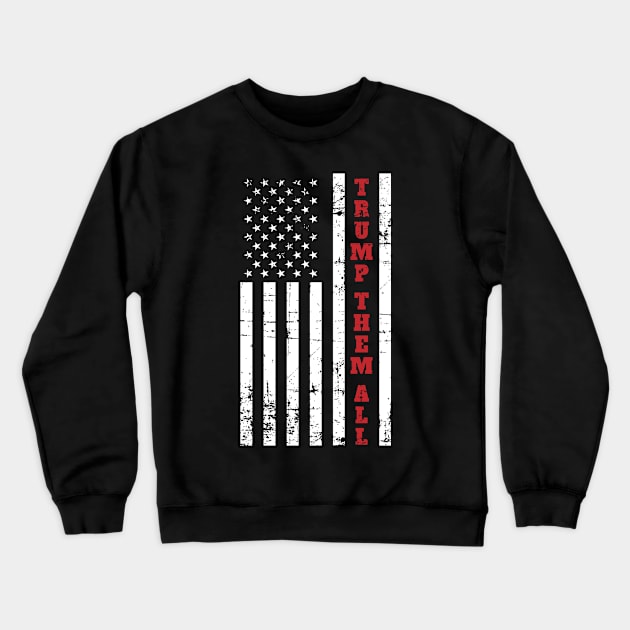 USA Flag President Donald Trump Support 2020 Crewneck Sweatshirt by 2blackcherries